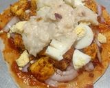 এগ পনির পিজ্জা উইদাউট ওভেন(egg paneer pizza without oven) রেসিপি ধাপ - 5 ছবি