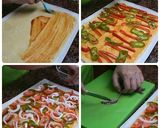 Foto del paso 4 de la receta Coca de verdura con anchoas la masa en thermomix