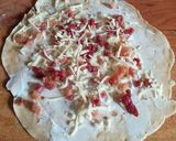 Baconos, sajtos palacsinta recept fázis 2 fotója