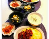 A picture of step 8 of Fluffy and Creamy Omurice with Mushroom Demi-Glace Sauce.