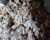 A picture of step 2 of Chana soya tikki.