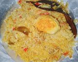 A picture of step 3 of Egg Biryani.