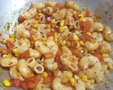 A picture of step 3 of Corn tomato pasta.