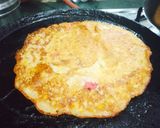 A picture of step 3 of Suji chilla.