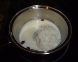 Foto del paso 3 de la receta: Melocotones rellenos de arroz con leche y coco