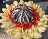 Une image de l'étape 7 de Salade « dôme » aux endives,tomate,champignons et anchois.