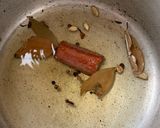 A picture of step 1 of White Chicken Biryani.
