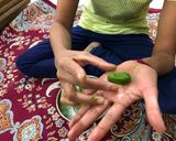 A picture of step 6 of Golden Cheesy Palak Nuts 🥜.