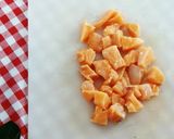 Foto langkah ke 1 dari resep Salmon Bites with Cheese Sauce.