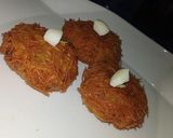 A picture of step 1 of Birds nest potato cutlet.