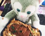 A picture of step 8 of Easy! Sweet Katsudon with Soft-Boiled Eggs.