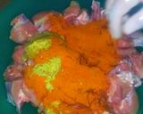 A picture of step 1 of Tikka biryani.
