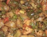 A picture of step 5 of Fry shimla mirch.