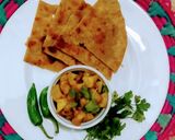 A picture of step 5 of Alo ki bhujia.