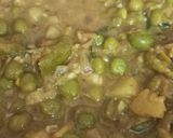 A picture of step 3 of Aloo Matar.