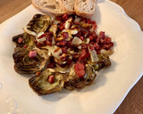 Foto del paso 4 de la receta: Alcachofas con jamón al microondas