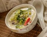 A picture of step 5 of Cheesy Broccoli Cheddar Soup.