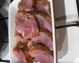 Foto del paso 6 de la receta: Solomillo de cerdo adobado con brócoli y guarnición de setas salteadas y aderezo Vidalim