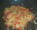 சிக்கன் நூடுல்ஸ் ஸ்டப்டு&பேக்குடு கேப்ஸிகம் (Chicken noodles stuffed capsicum recipe in tamil) ரெசிபி ஸ்டேப் 4 புகைப்படம்