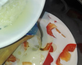 Foto del paso 5 de la receta: Suprema de merluza con crumble sobre cama de patata, puerro y salsa de coco