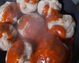 A picture of step 13 of Momos Manchurian.