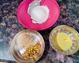 A picture of step 1 of Creamy Kesar Pista Shrikhand.