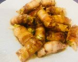 Hình bước làm 11 của món Thịt ba chỉ Nhật cuốn cải thảo