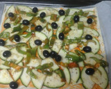 Foto del paso 3 de la receta: Hojaldre con calabacín y pimiento verde