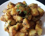 A picture of step 8 of Jeera Aloo.