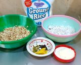 A picture of step 1 of Groundnut pap/ kunun gyada.
