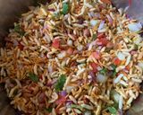 A picture of step 3 of Sukha Bhel.