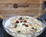 A picture of step 6 of Namkeen Dahi Phulkiyan ! 😋.