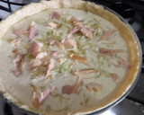 Foto do passo 5 de Quiche de Truta Defumada e Alho Poró (R. Própria)