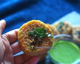 A picture of step 5 of Shaded  rava dhokla.