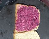 A picture of step 3 of Beetroot 3 tier sandwich.