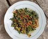 Foto langkah ke 3 dari resep Oseng Teri Daun Pepaya.