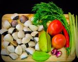 Hình bước làm 1 của món Canh Nghêu Nấu Khế, Thì Là