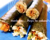 A picture of step 13 of Easy and Delicious Beef Mixed Sushi.