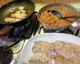 Olasz natúr csirkemell paradicsomosbab körettel 🇮🇹 recept fázis 3 fotója