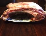 A picture of step 1 of California Farm Winter Smoked Rack of Lamb.
