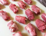 A picture of step 2 of Budget Pork Skewers (Pork Kushi & Negima).
