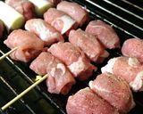A picture of step 4 of Budget Pork Skewers (Pork Kushi & Negima).