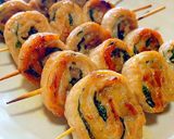 A picture of step 5 of Budget Pork Skewers (Pork Kushi & Negima).