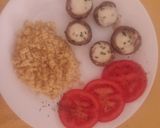 Mozzarellával töltött gomba, bulgurral recept fázis 5 fotója