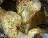 A picture of step 3 of Brown rice with grilled chicken served with macaroni & potatoes.
