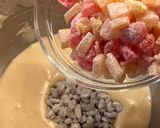 Foto del paso 12 de la receta Bizcocho de frutas confitadas, pasas y ron