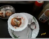 A picture of step 3 of Bread Dahi Vada.