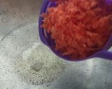 A picture of step 1 of (Carrot) Gajjar Halwa with Vanilla Fruit Custard.