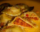 Foto del passaggio 7 della ricetta Tortelli di zucca e amaretti