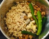 A picture of step 2 of Walnut stuffed siddu.